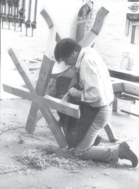 Adrian in his workshop